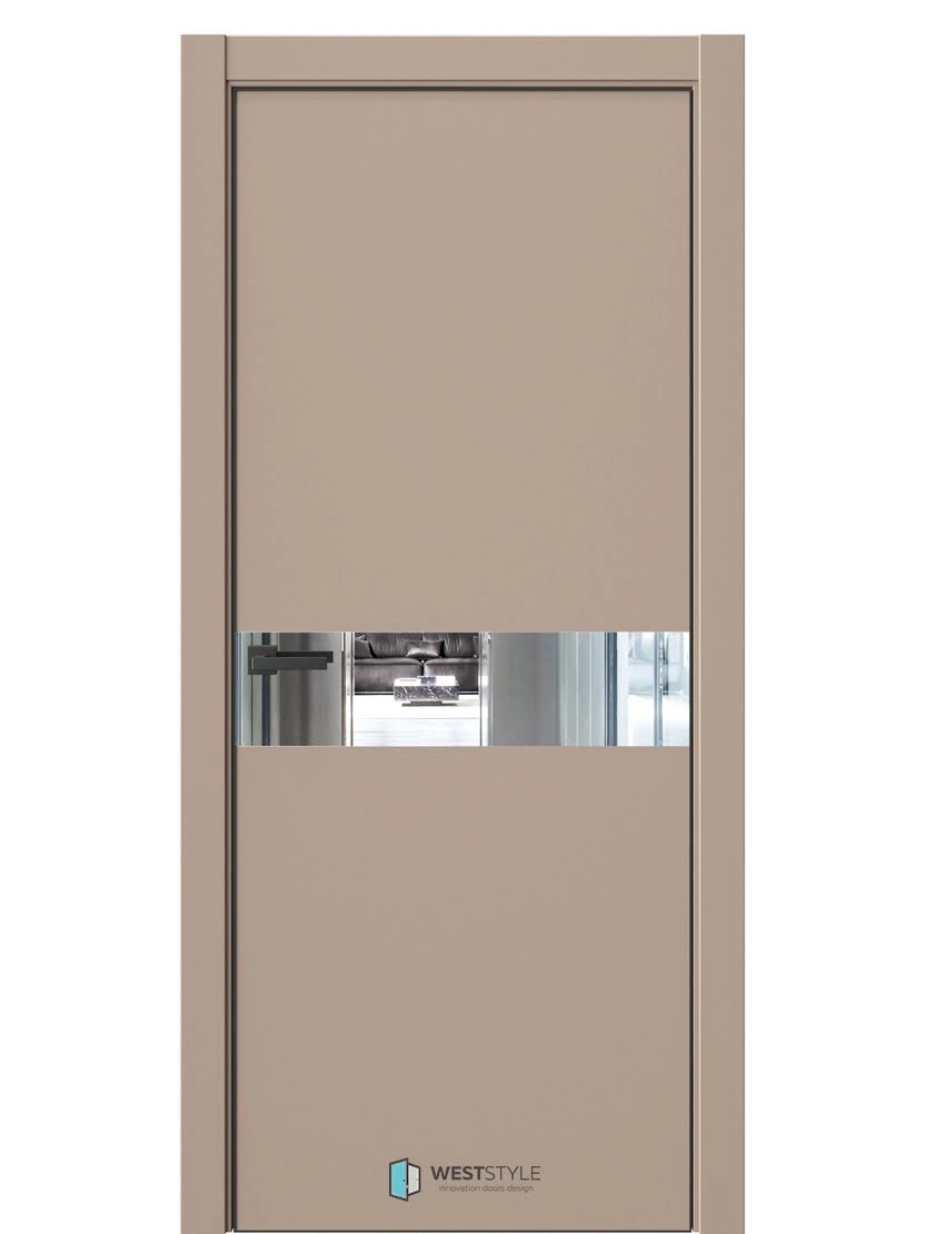 Межкомнатная дверь WestStyle Industrial IN1 ДО Зеркало Глясе